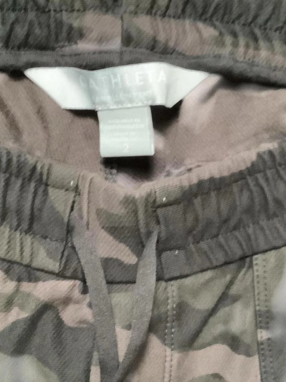 Athleta Grey Camo Jogger Pants – Women’s Size 2